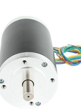 电80mm内置驱动直霍尔内转子隔J80BLS0膜泵圆形48V低噪音马达流气