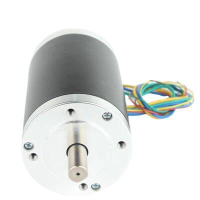 电80mm内置驱动直霍尔内转子隔J80BLS0膜泵圆形48V低噪音马达流气