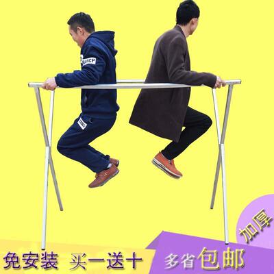 摆摊折叠铁艺服装展示架