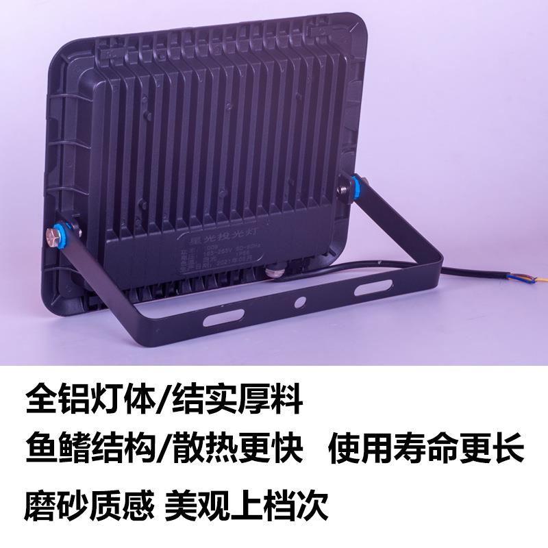 投光灯户外防水工业厂房车间室内外照明庭院探照超亮强光路灯