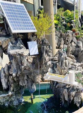 太阳能鱼池无电水循环流水器摆件自动不用电循环水鱼缸免插电水泵