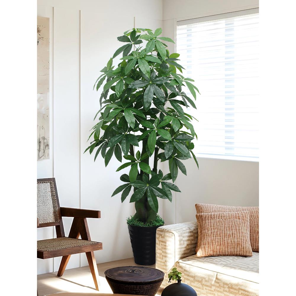 网红仿生植物假发财树仿真盆栽客厅绿植假花落地室内装饰大型摆件