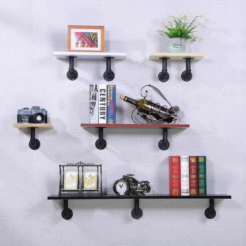 墙上置物架客厅墙壁花架隔板壁挂一字搁板铁艺书架装饰架创意支架