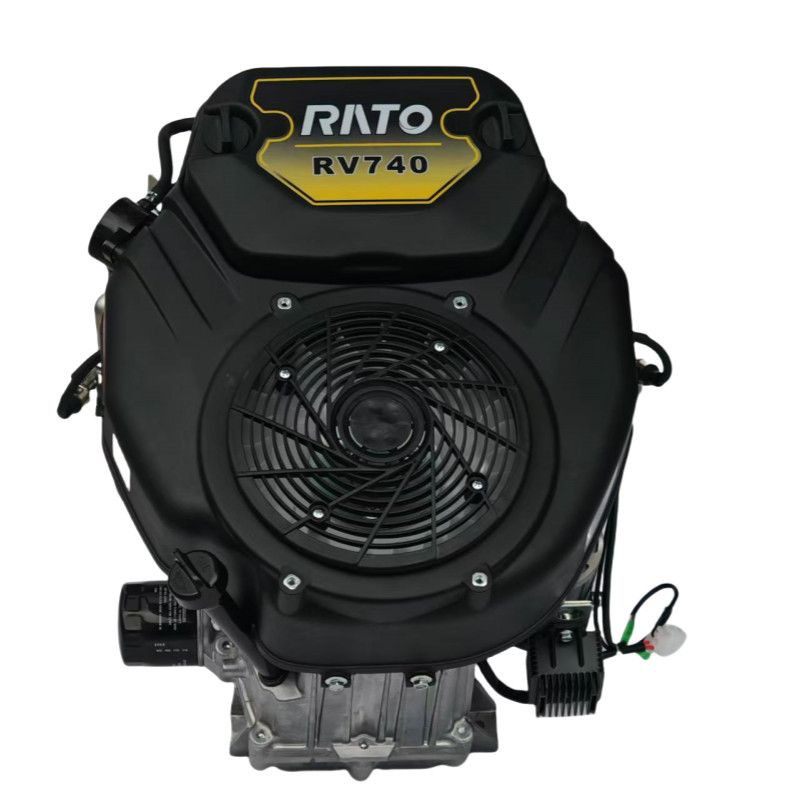 润通RV740D垂直轴25hp双缸汽油发动机座驾割草机改装用