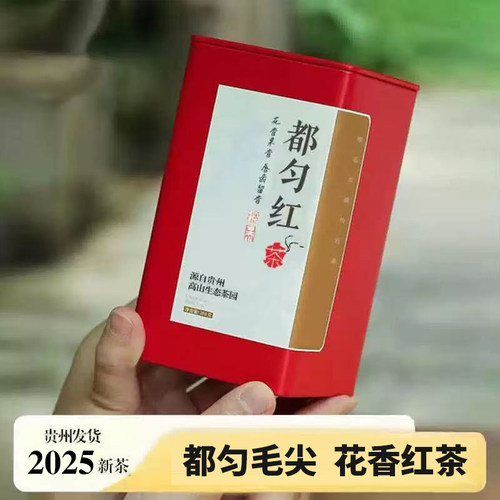 都匀毛尖红茶2025新茶花香型罐装