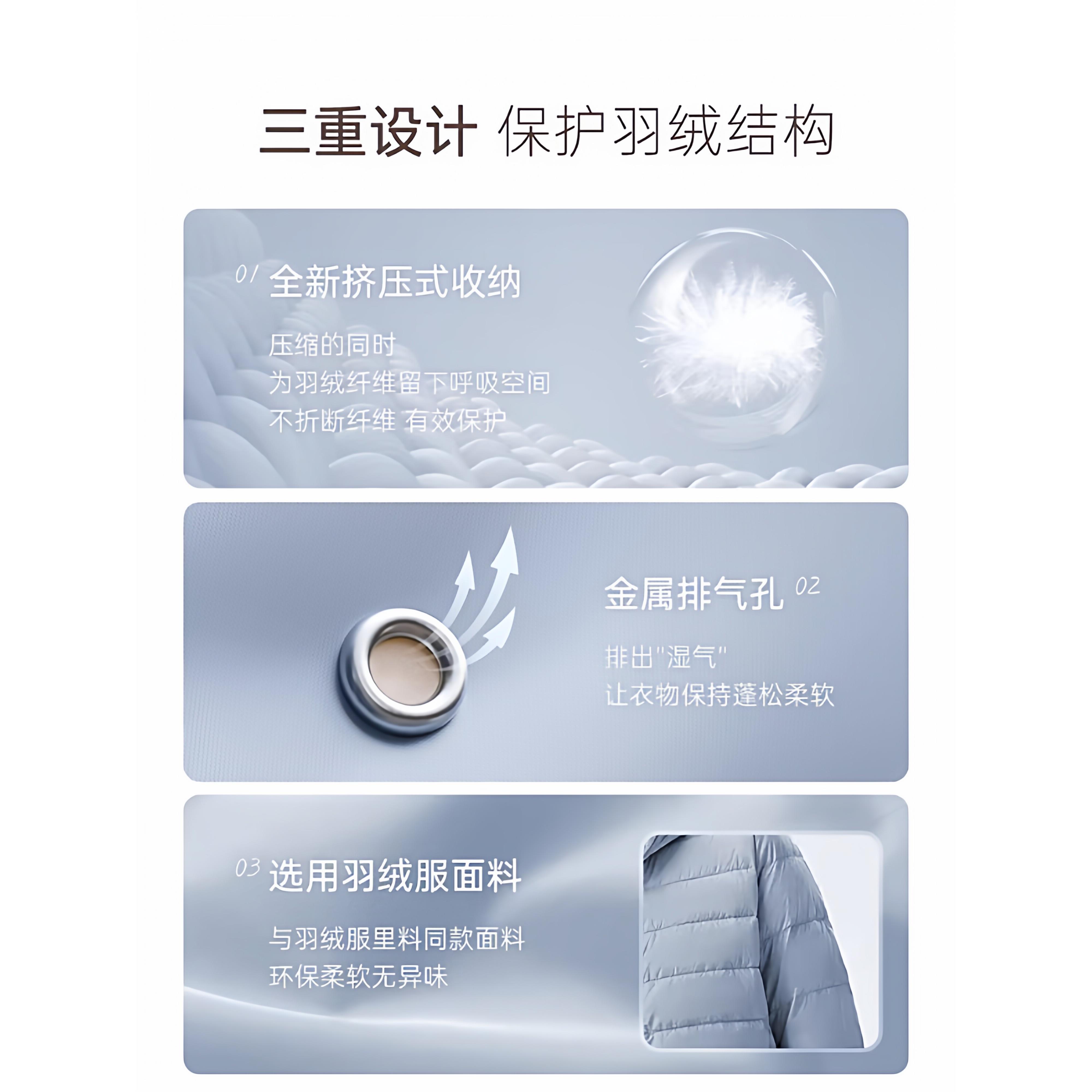 【换季常备】羽绒服收纳袋旅行家用手提便携加厚大容量大号衣服Y