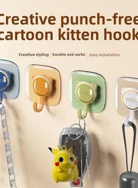 免打孔挂钩粘胶强力承重门后粘钩厨房浴室墙壁墙面无痕书包挂架子