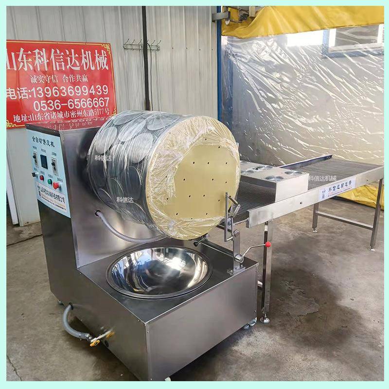 新型电加热蛋皮机全自动春卷皮机滚筒式蛋饺蛋皮机