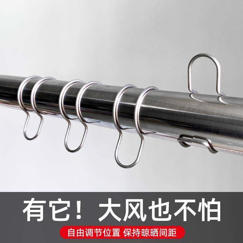 晾衣杆防风固定卡扣室外阳台晒衣服防吹落304不锈钢防滑固定神器,收纳整理,其他收纳,淘宝优惠券,粉丝福利购,淘宝优惠卷