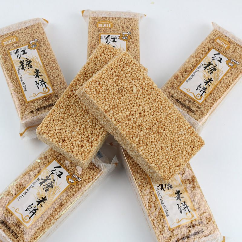 童年红糖米酥饼独立包装一整箱米花糖怀旧食品零食小吃批发米花酥
