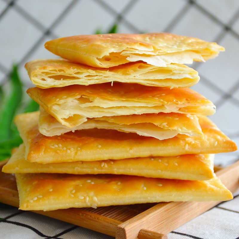 山西特产海玉缸炉饼原味千层酥芝麻薄脆饼干早餐办公室零食小包装