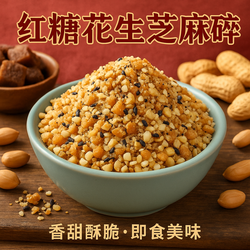 糍粑馅料花生芝麻赤糖黄豆粉驴打滚汤圆包子馅料红糖麻糍蘸料甜点