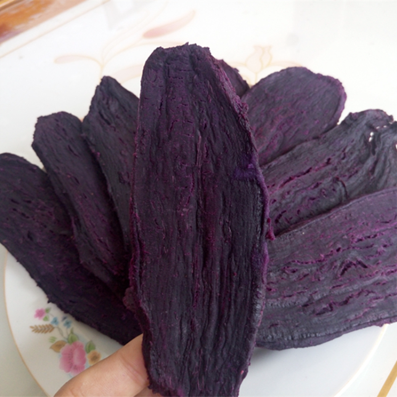 山东特产原味紫薯干农家味自制番薯干老式紫薯地瓜干500g-1000g