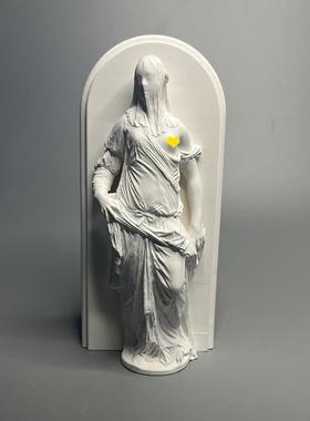 巴黎卢浮宫博物馆复刻人物艺术雕塑石膏像装饰桌面摆件扩香石礼品