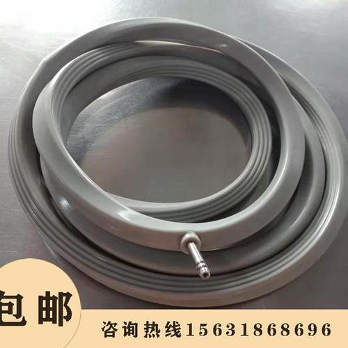 矽胶充气密封圈食品级抗撕裂耐高温蓬胀型密封条O型空心异型气囊
