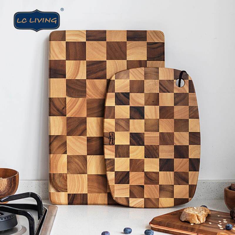 姜妍同款菜板厨房好物lcliving砧板泰国进口相思木菜板棋盘格案板