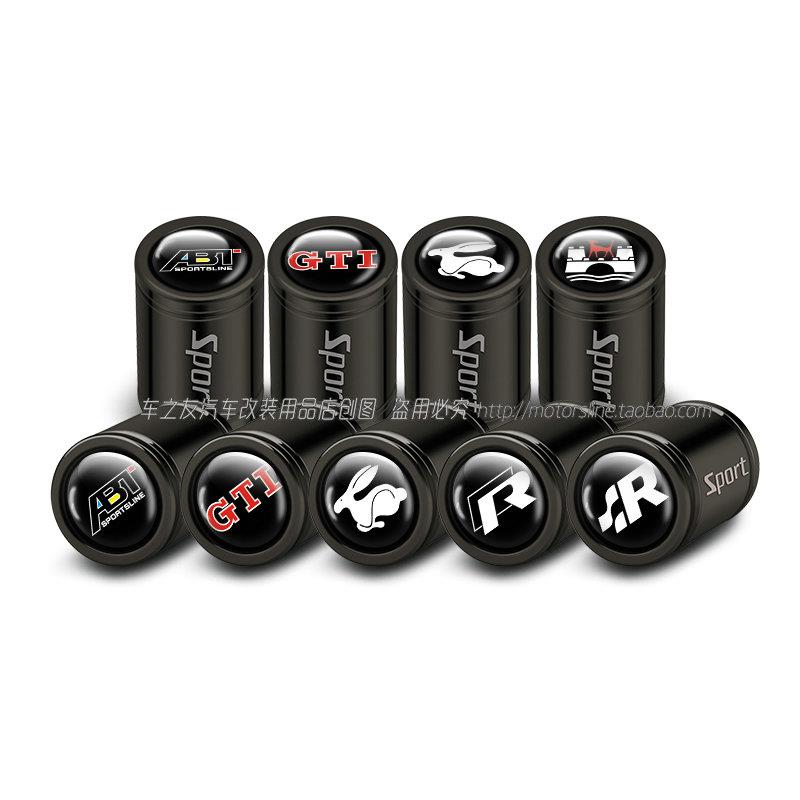 适用大众高尔夫GTI汽车轮胎气门嘴帽高尔夫7/4/6金属气门芯防尘盖