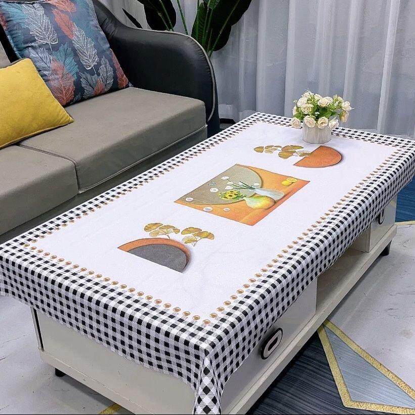 新款防水防油防烫免洗长方形餐桌布pvc茶几客厅家用桌布台布