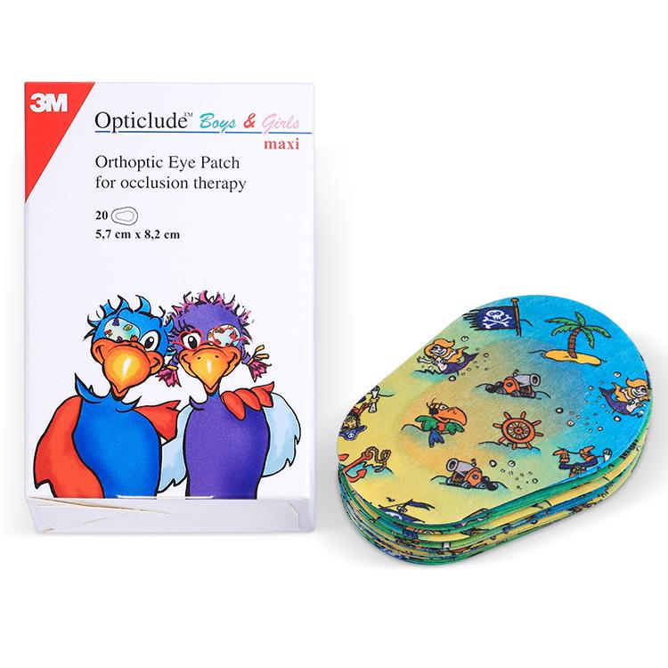 弱视眼贴 原装opticlude儿童弱视眼罩全遮盖 单眼矫正训练眼罩