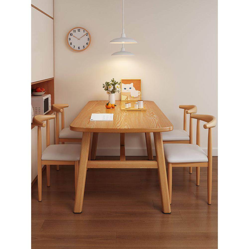 餐桌家用小户型轻奢现代简约长方形餐饮商用桌椅吃饭桌子出租房用,住宅家具,板木餐桌,淘宝优惠券,粉丝福利购,淘宝优惠卷