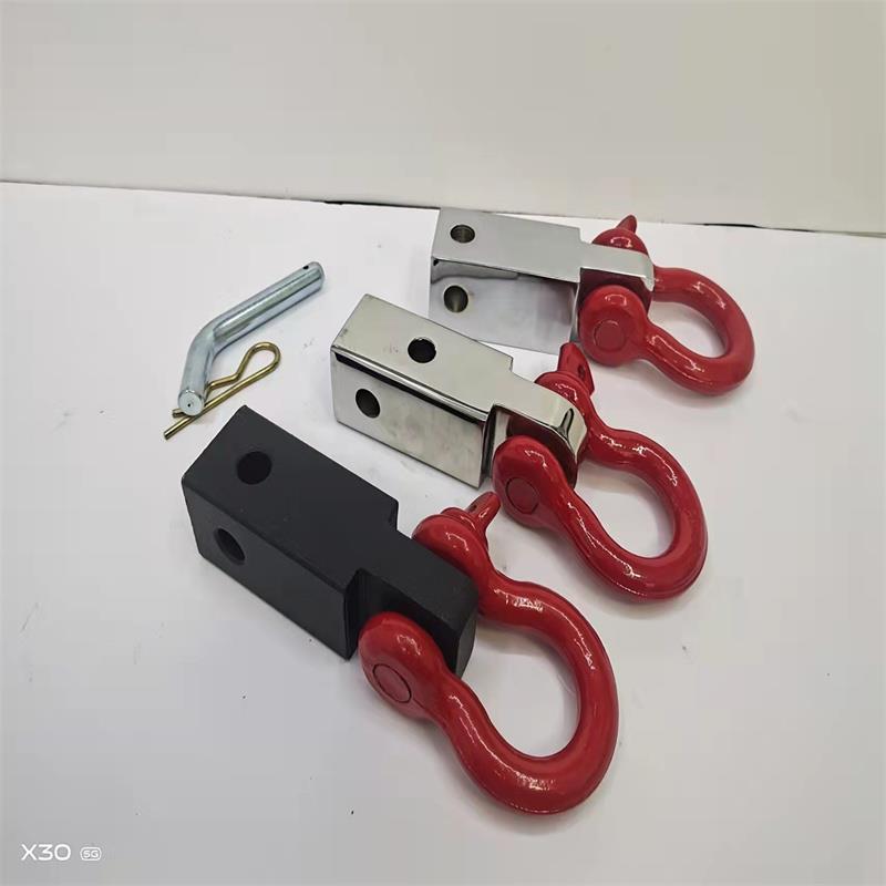 越野车改装拖车钩方口推车臂汽车后杠推车球实心U型钩卸扣坦克300