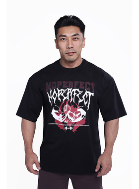 NOPERFECT原创金士程同款夏季短袖T恤透气休闲运动健身上衣男士