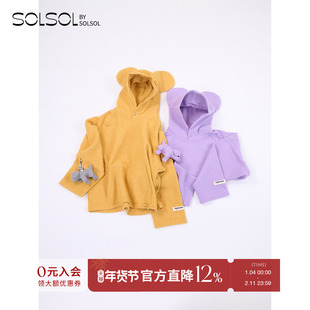 PRONOUNCE 设计师品牌25秋冬新款工匠手作玩偶挂饰大耳帽衫SOLSOL