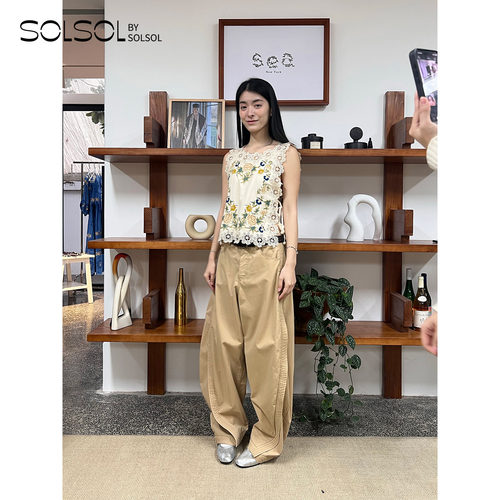 SEANEWYORK侧系带背心上衣