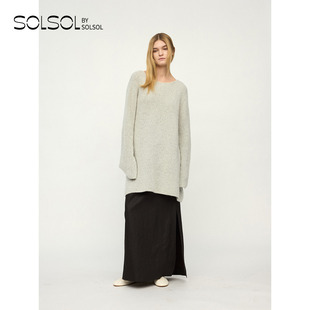 上衣 RUOHAN 圈圈纱羊绒针织长袖 设计师 SOLSOL 25早秋新品