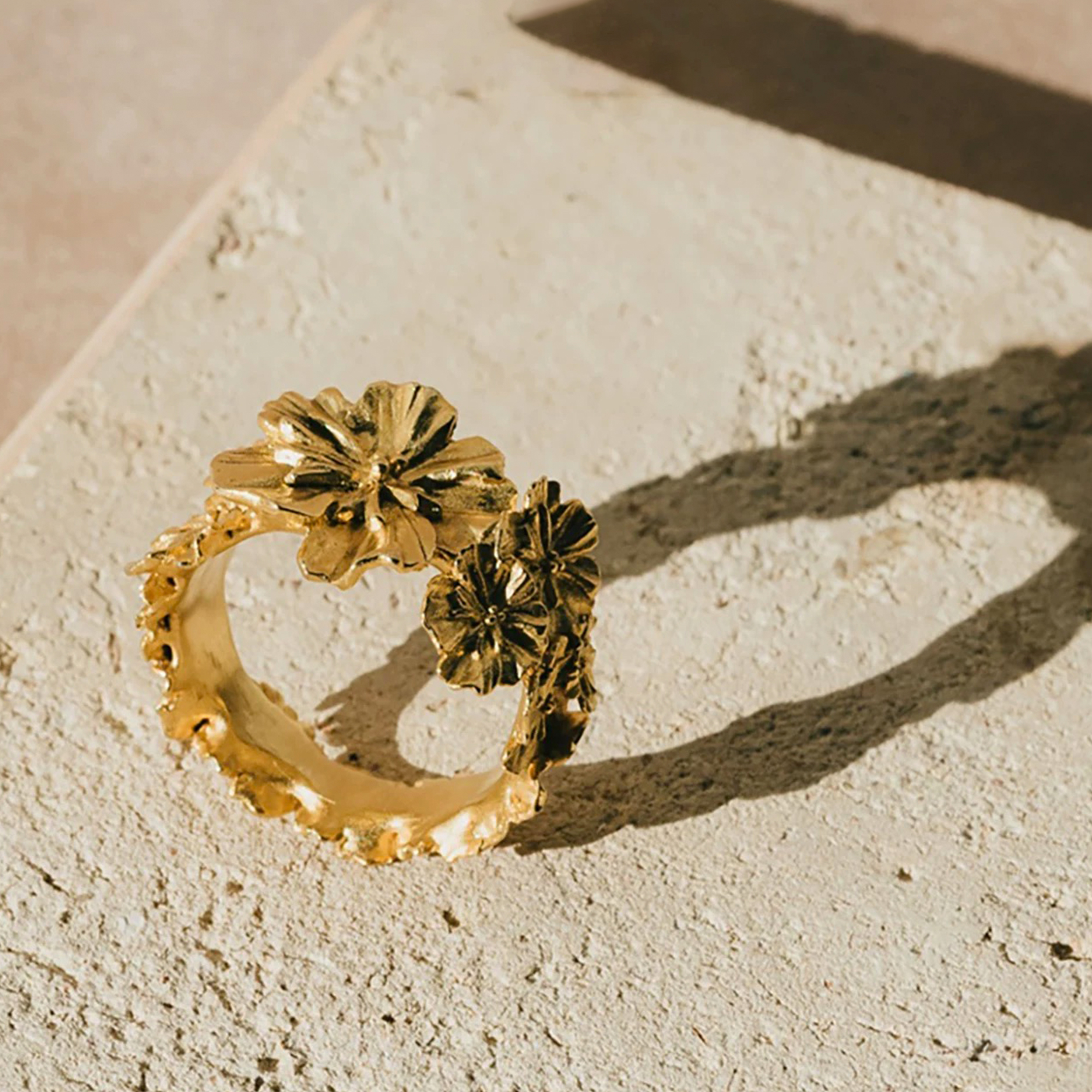 GOOSSENS虞美人金色女士繁花戒指