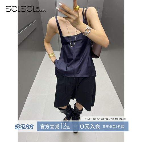LOWCLASSIC不规则无袖上衣
