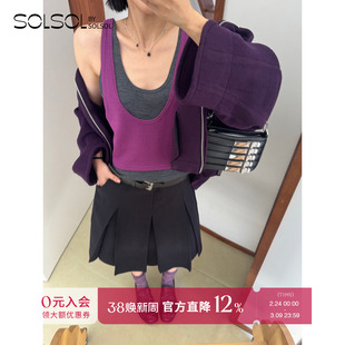 PRONOUNCE 设计师品牌 25秋冬新款 双色层次运动背心 SOLSOL