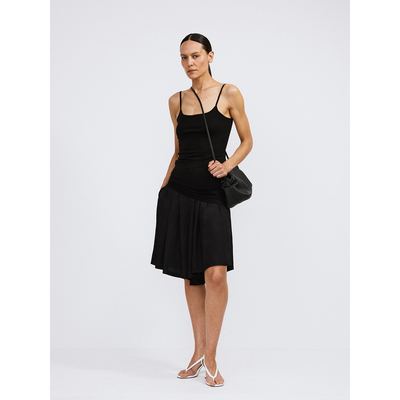 RECTO纯色束带款阔腿裤