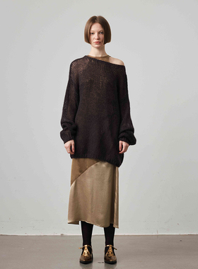 VICA VANESSA 设计师品牌 25秋冬新品 镂空一字领毛衣 SOLSOL