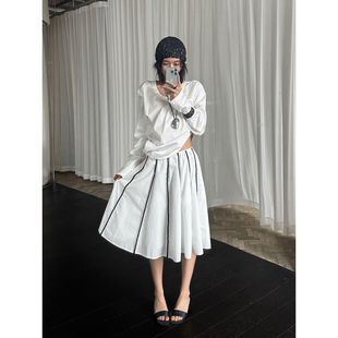 JACQUES WEI 设计师品牌 25早秋新品 手工钉珠花苞半裙  SOLSOL