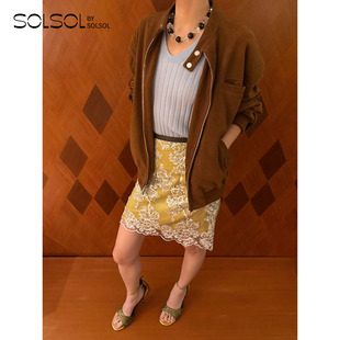 JACQUES WEI 设计师品牌 26春夏新款 麂皮小立领夹克外套 SOLSOL