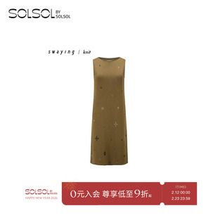 SWAYING/KINT 设计师品牌 25春夏新品 雪花提花背心连衣裙 SOLSOL