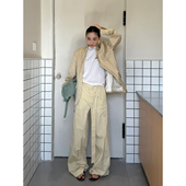 设计师品牌 25夏季 新款 GAUCHERE 腰带阔腿休闲裤 SOLSOL