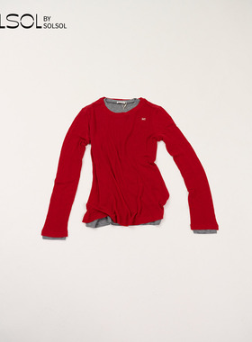 RECTO 设计师品牌25秋冬新品LOGO细节叠层羊毛运动衫上衣SOLSOL