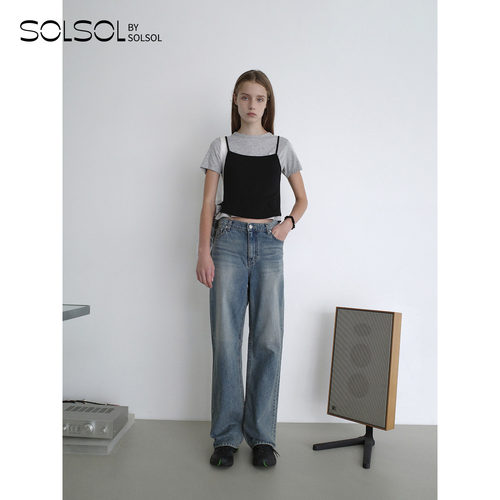 LOWCLASSICLc早秋新品简约吊带