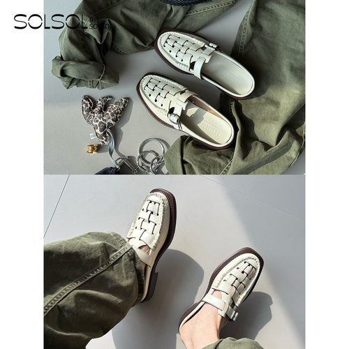 SOLSOL买手店 HEREU设计师品牌 24春夏新款 乐福鞋/单鞋/凉鞋