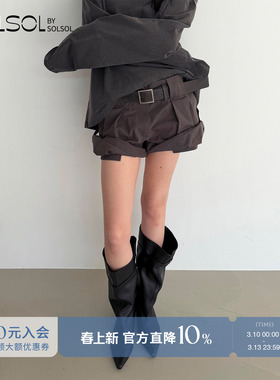 LOW CLASSIC 设计师品牌 26春夏新品 休闲卷边短裤 SOLSOL买手店