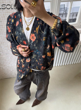 R13 设计师品牌 25秋冬新品 天使印花针织开衫 SOLSOL