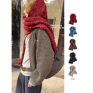 EPISSAGE 26新品简约花色羊毛混纺Konotty Hug色彩围巾SOLSOL