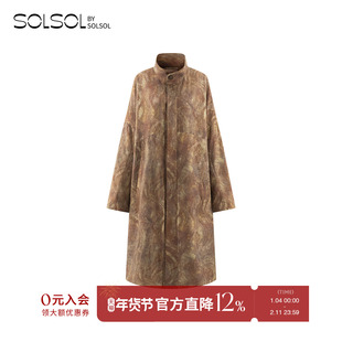 AUTI SEMINARIO 设计师品牌 25秋冬新品 干丝印花廓形风衣 SOLSOL