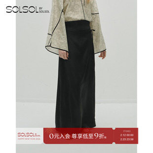 VIKTORIACHAN 设计师品牌 25春夏新款 黑色半裙 SOLSOL买手店