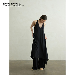 VIKTORIACHAN 设计师26早秋圆领不规则下摆宽松背心连衣裙 SOLSOL
