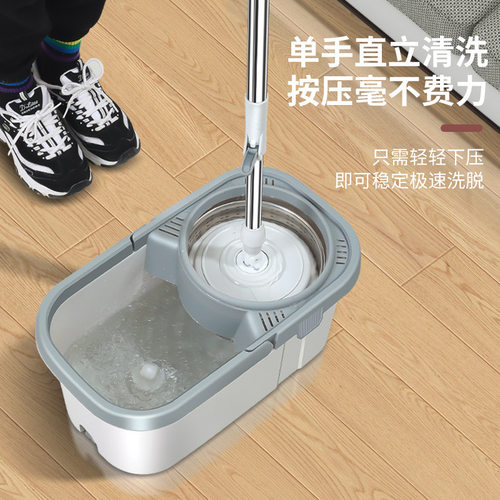 双驱动旋转拖把家用懒人