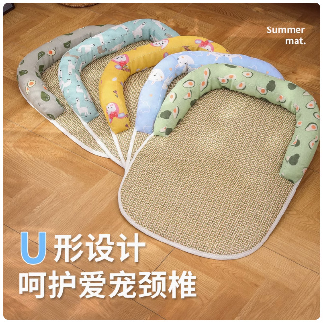 狗狗凉席宠物冰丝狗窝夏季狗冰垫猫咪冰窝睡垫夏天狗垫子四季通用