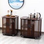 新中式 移动茶水车家用烧水壶一体泡茶台客厅小茶几茶桌实木茶水柜
